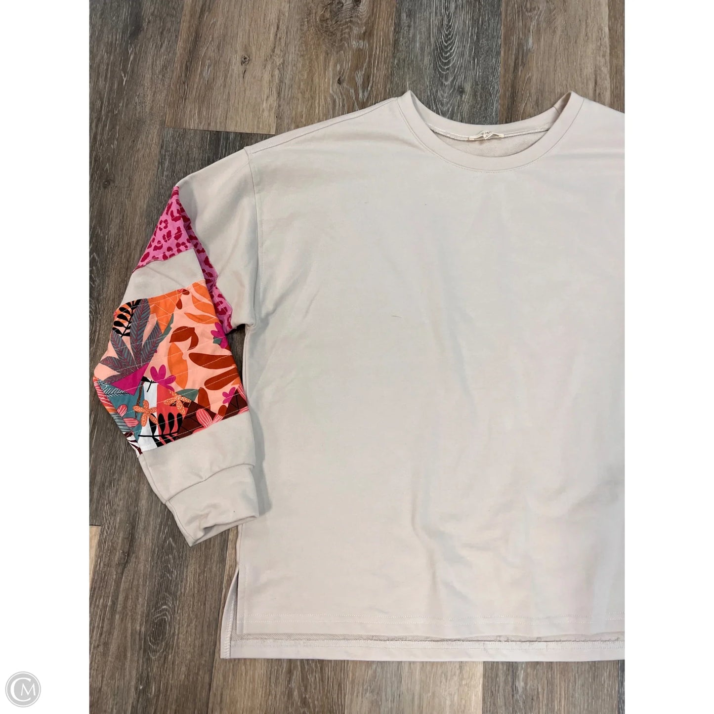 Top Long Sleeve By Easel In Multi-colored, Size: L