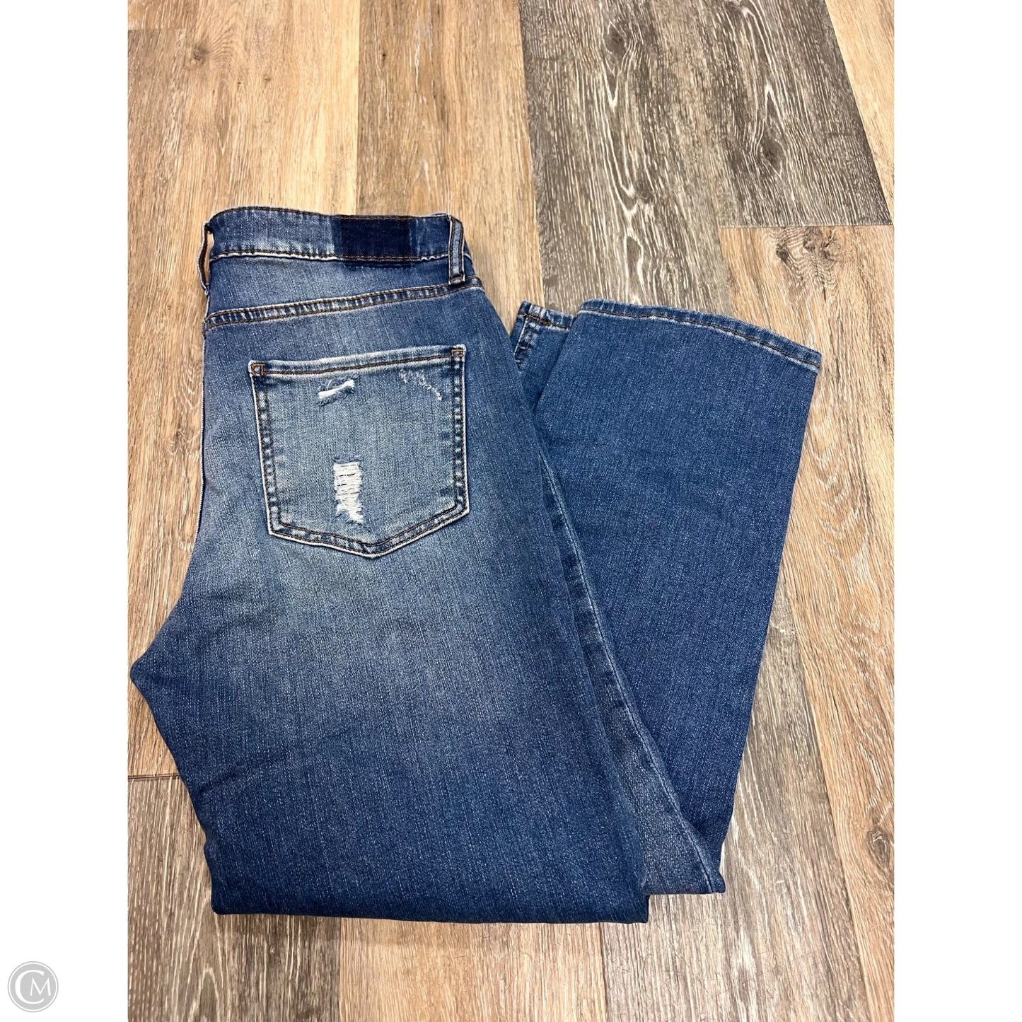 Jeans Straight By Kut In Blue Denim, Size: 8