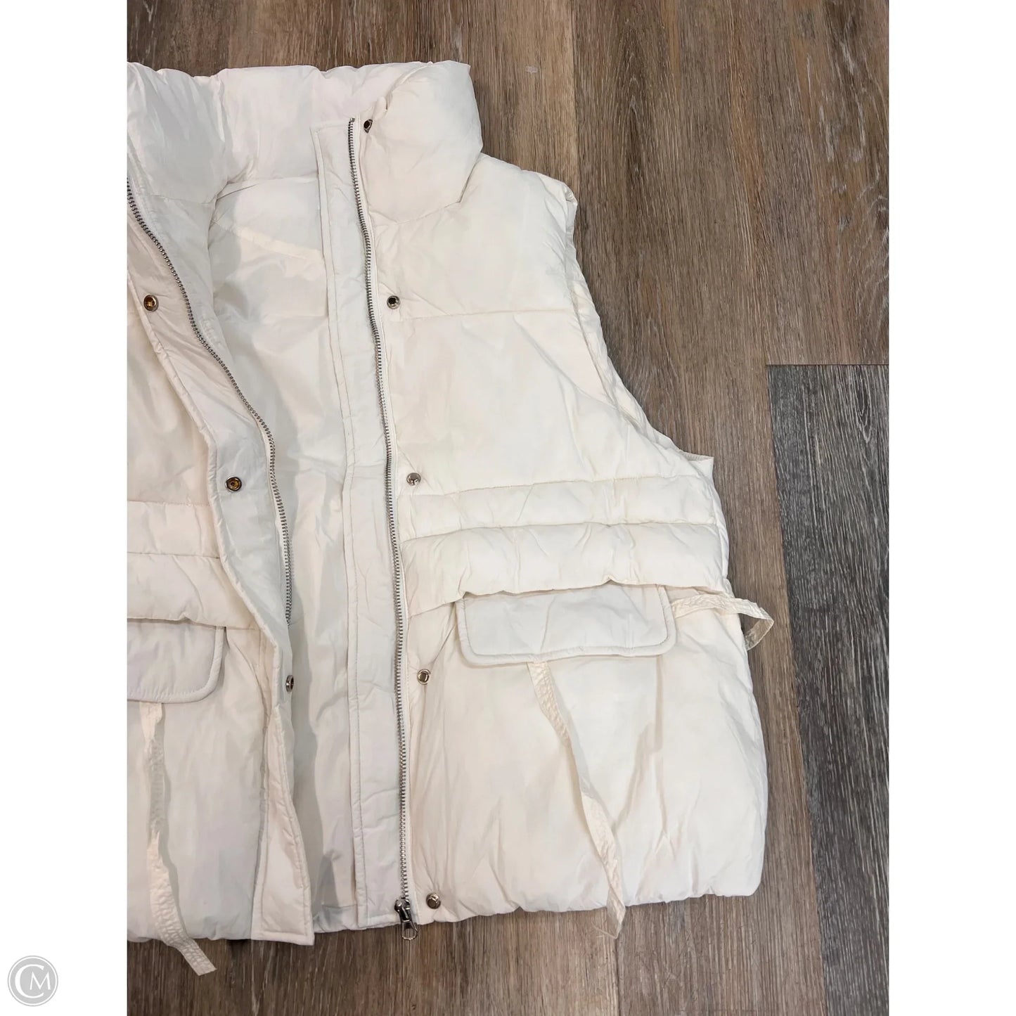 Vest Puffer & Quilted By Hyfve In White, Size: M