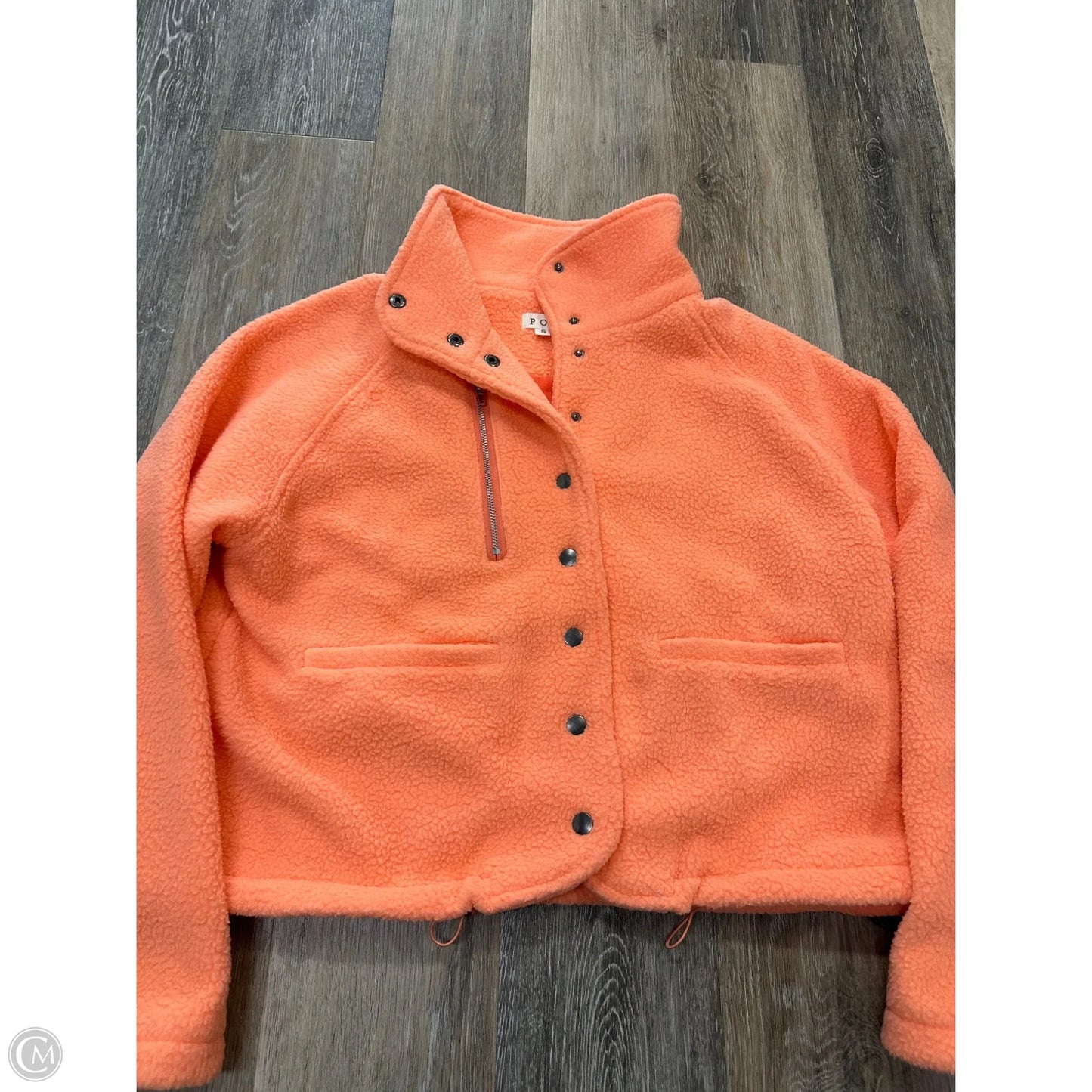 Jacket Faux Fur & Sherpa By Pol In Coral, Size: S