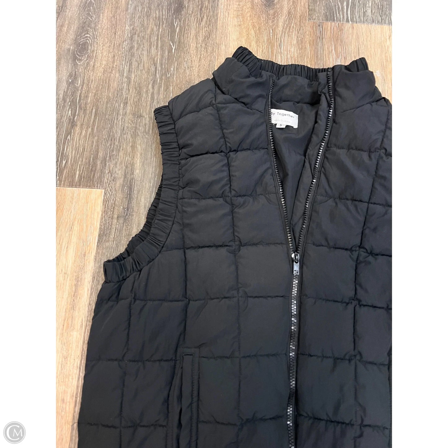 Vest Puffer & Quilted By By Together In Black, Size: S