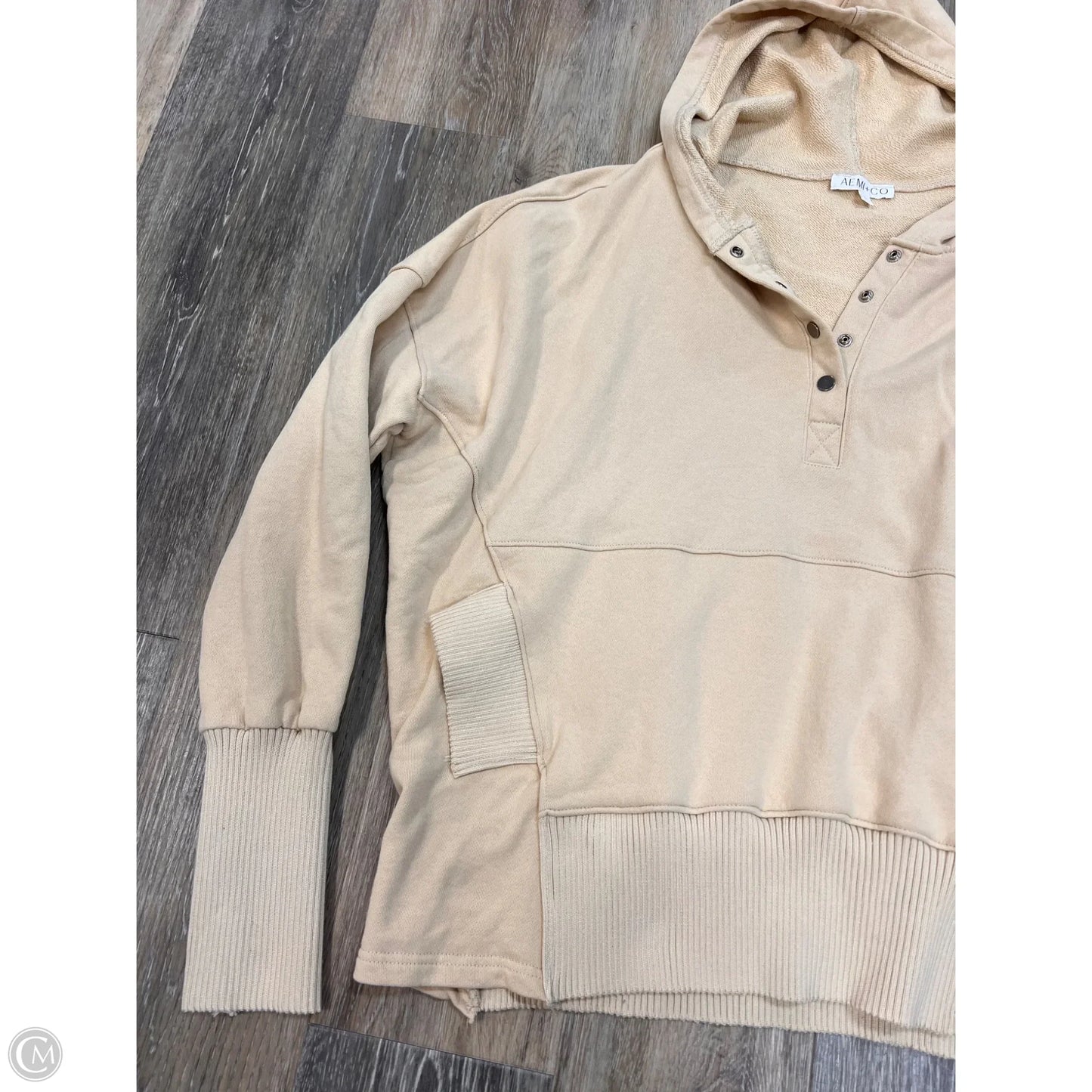 Top Long Sleeve By AEMI + Co In Yellow, Size: L