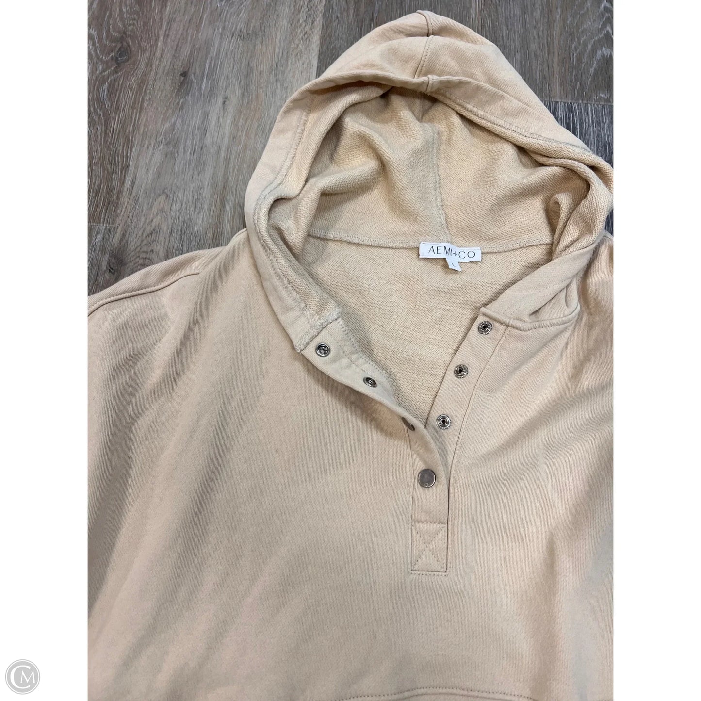 Top Long Sleeve By AEMI + Co In Yellow, Size: L