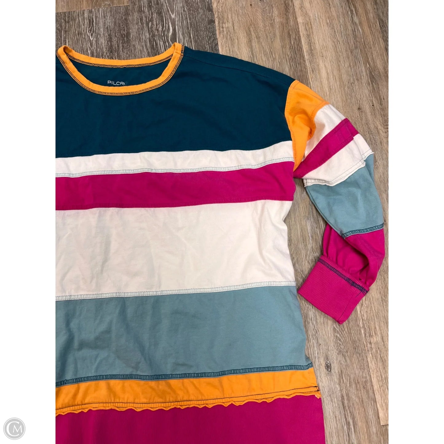 Top Long Sleeve By Pilcro In Multi-colored, Size: Xxs