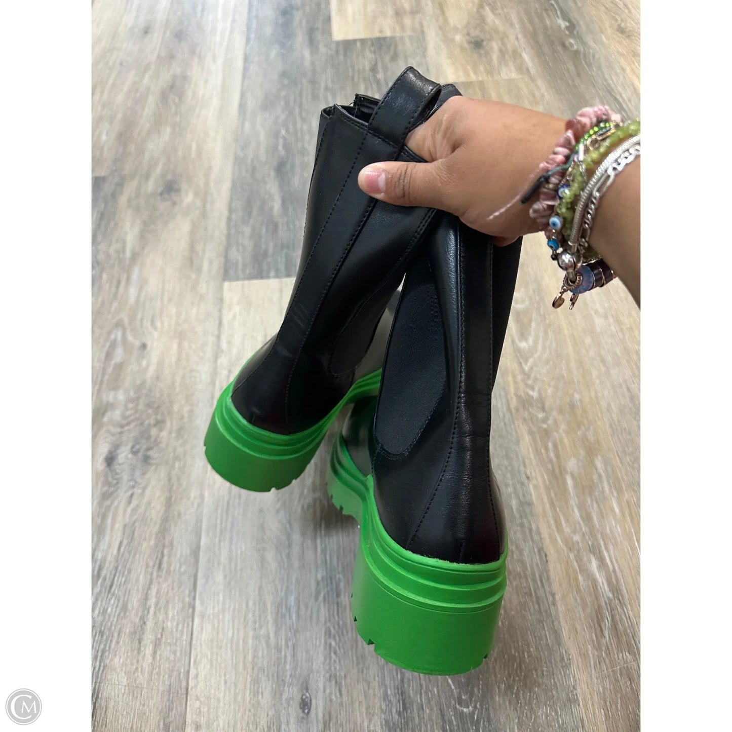 Boots Mid-calf Flats By Azalea Wang In Black, Size: 7.5