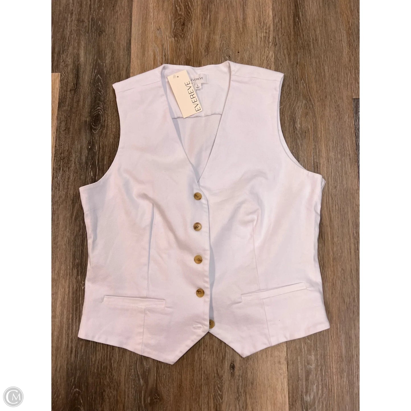 -Vest Other By Evereve In White, Size: L