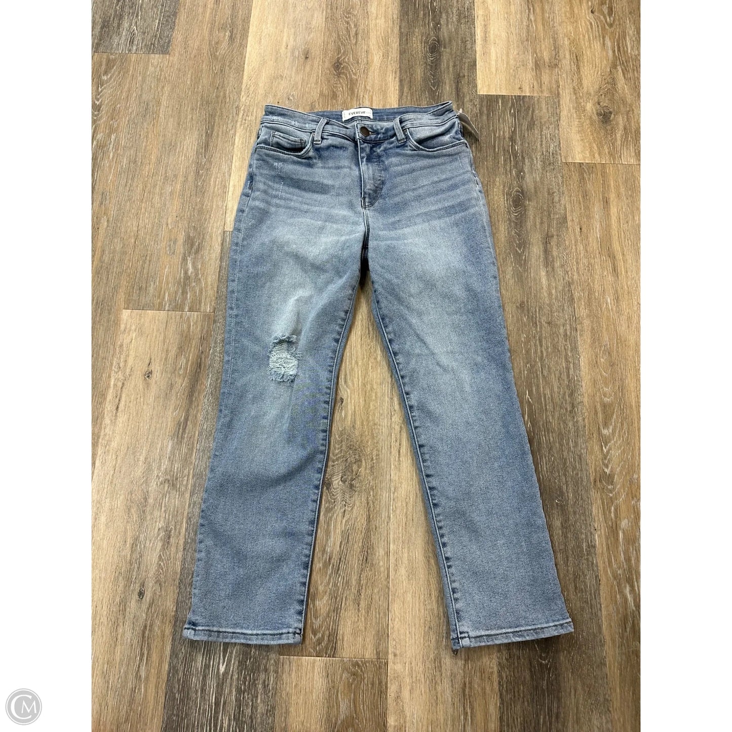 Jeans Straight By Evereve In Blue Denim, Size: 6