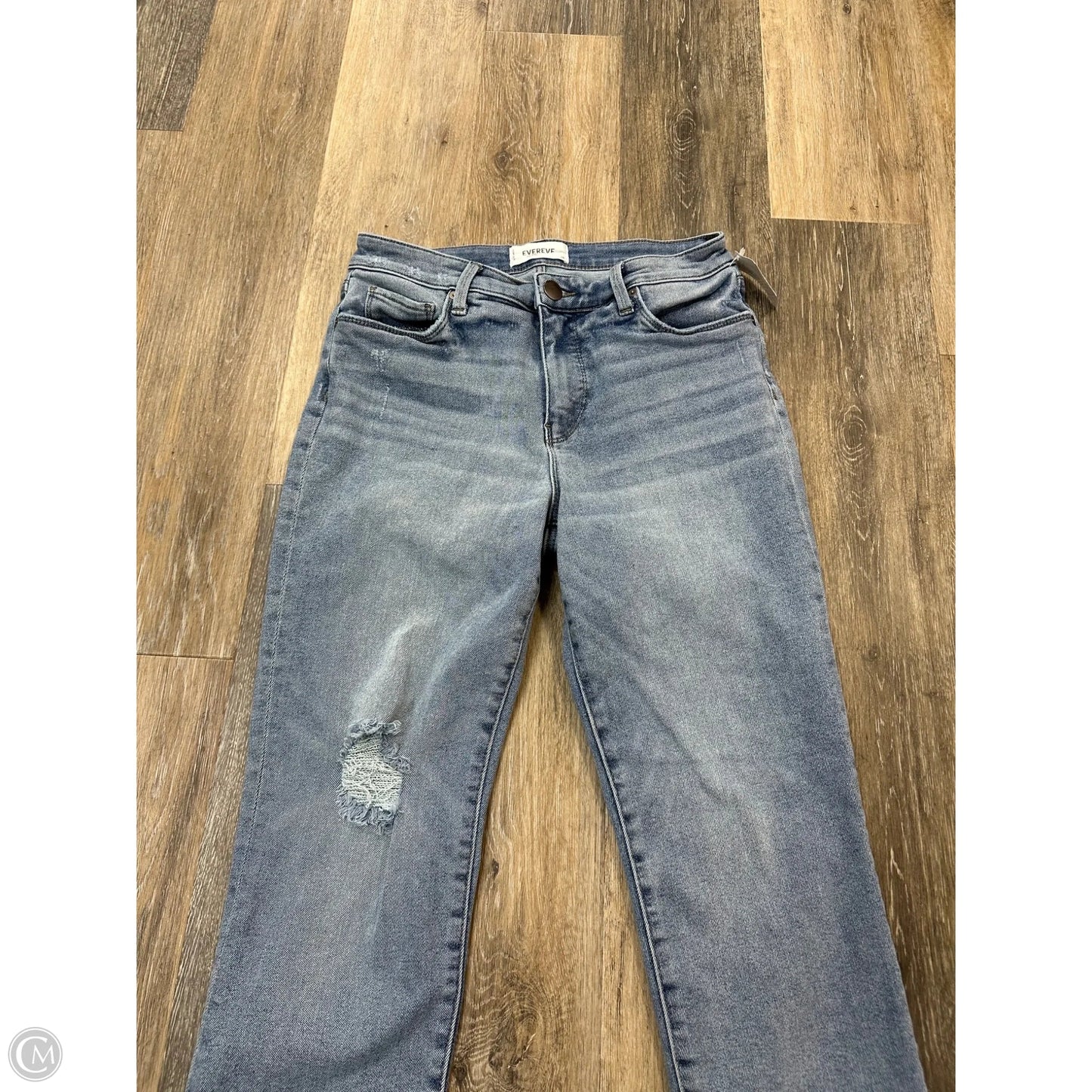 Jeans Straight By Evereve In Blue Denim, Size: 6