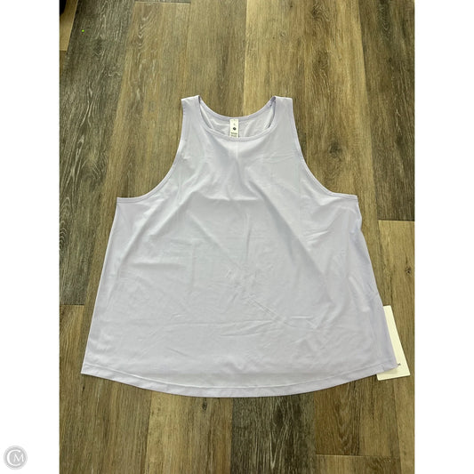 Athletic Tank Top By Lululemon In Purple, Size: Xl