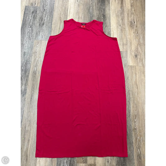 Dress Casual Maxi By Eileen Fisher In Pink, Size: 3x