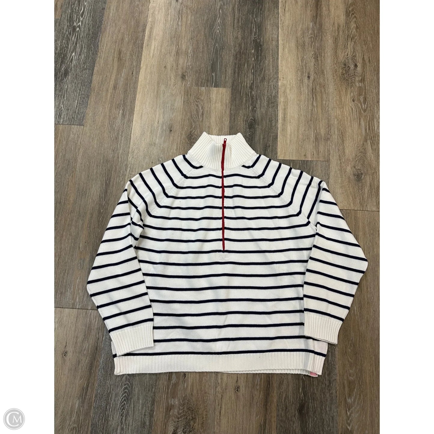 Sweater By Pink Pineapple In Striped Pattern, Size: Xl