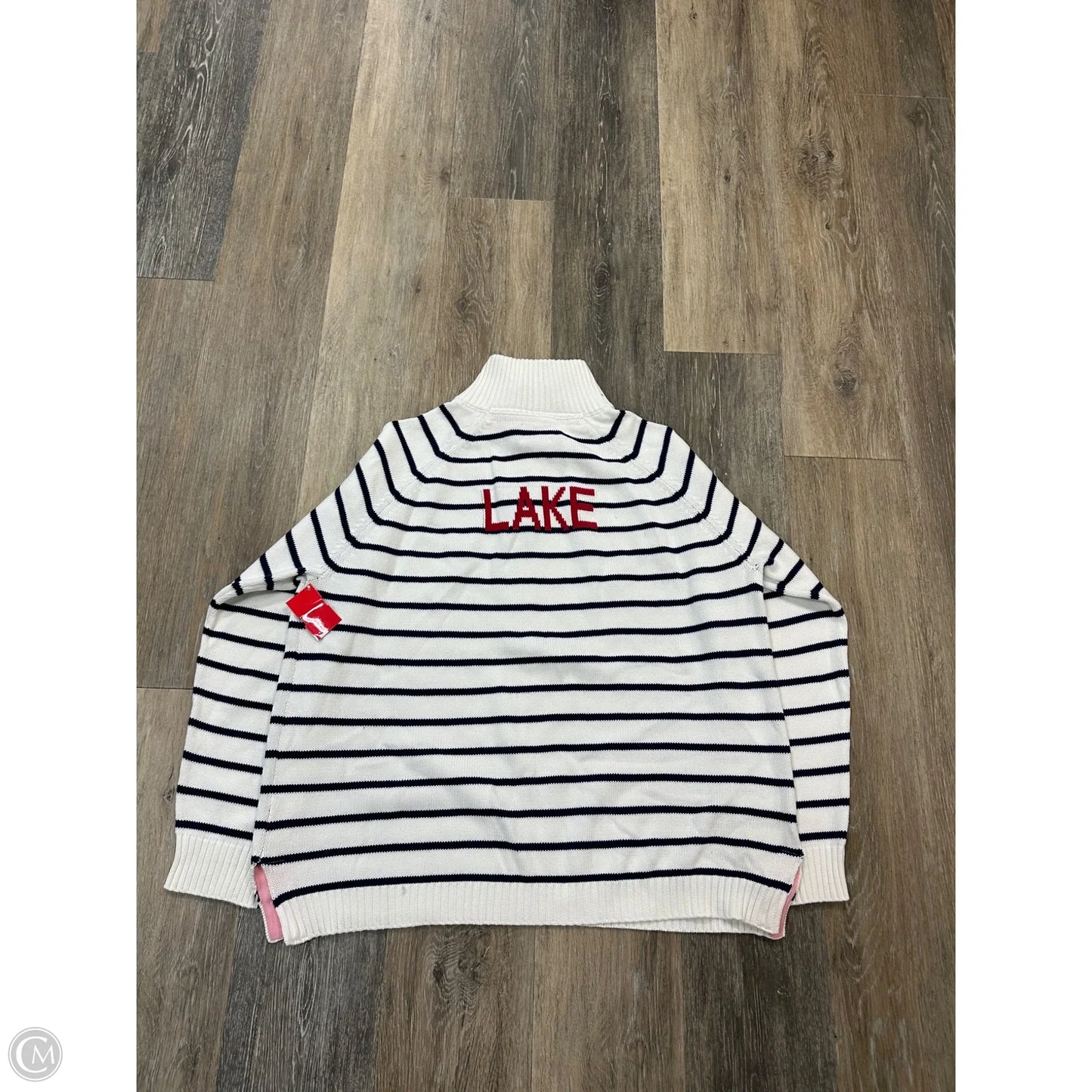 Sweater By Pink Pineapple In Striped Pattern, Size: Xl