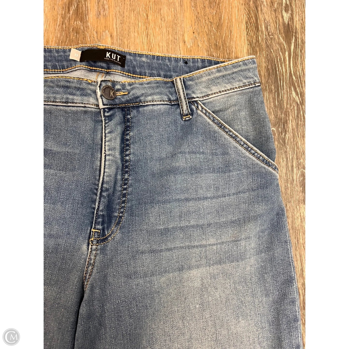 -Jeans Wide Leg By Kut In Blue Denim, Size: 12