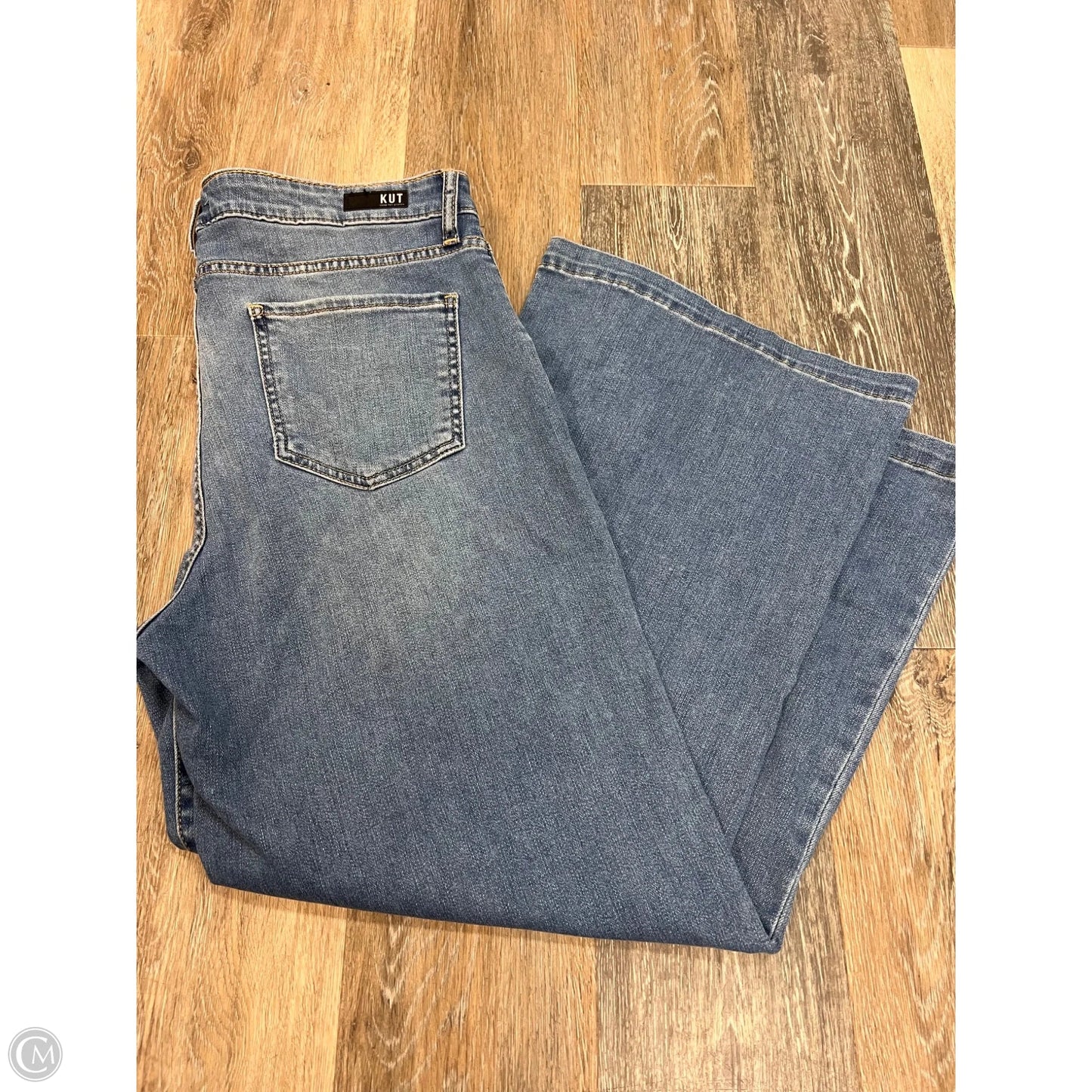 -Jeans Wide Leg By Kut In Blue Denim, Size: 12