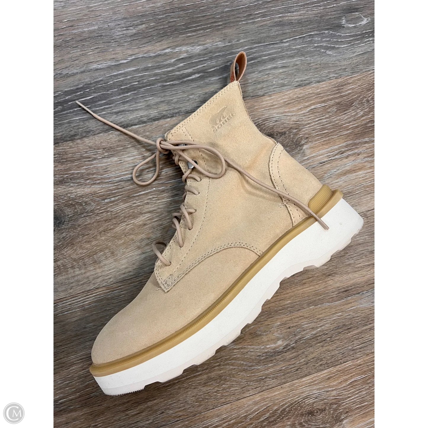 Boots Ankle Flats By Sorel In Beige, Size: 8