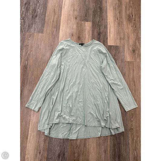 Tunic Long Sleeve By Eileen Fisher In Green, Size: Xl