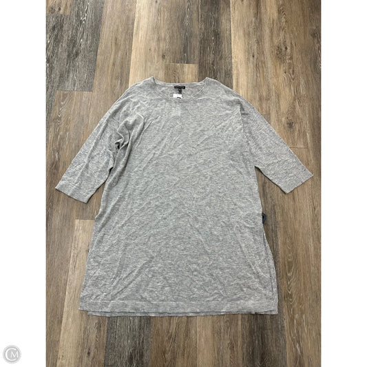 Dress Sweater By Eileen Fisher In Grey, Size: Xl