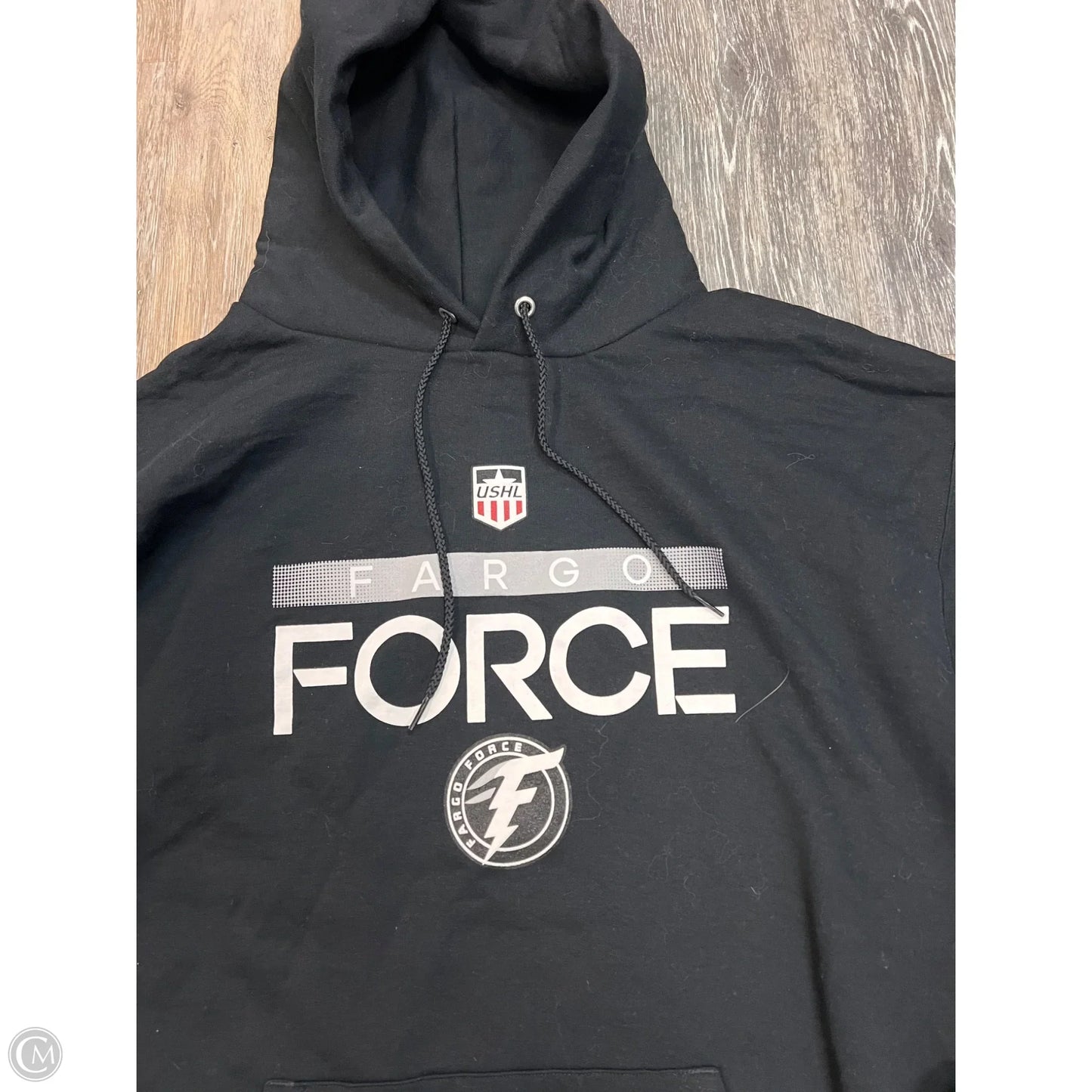 -Athletic Sweatshirt Hoodie By Champion In Black, Size: Xl