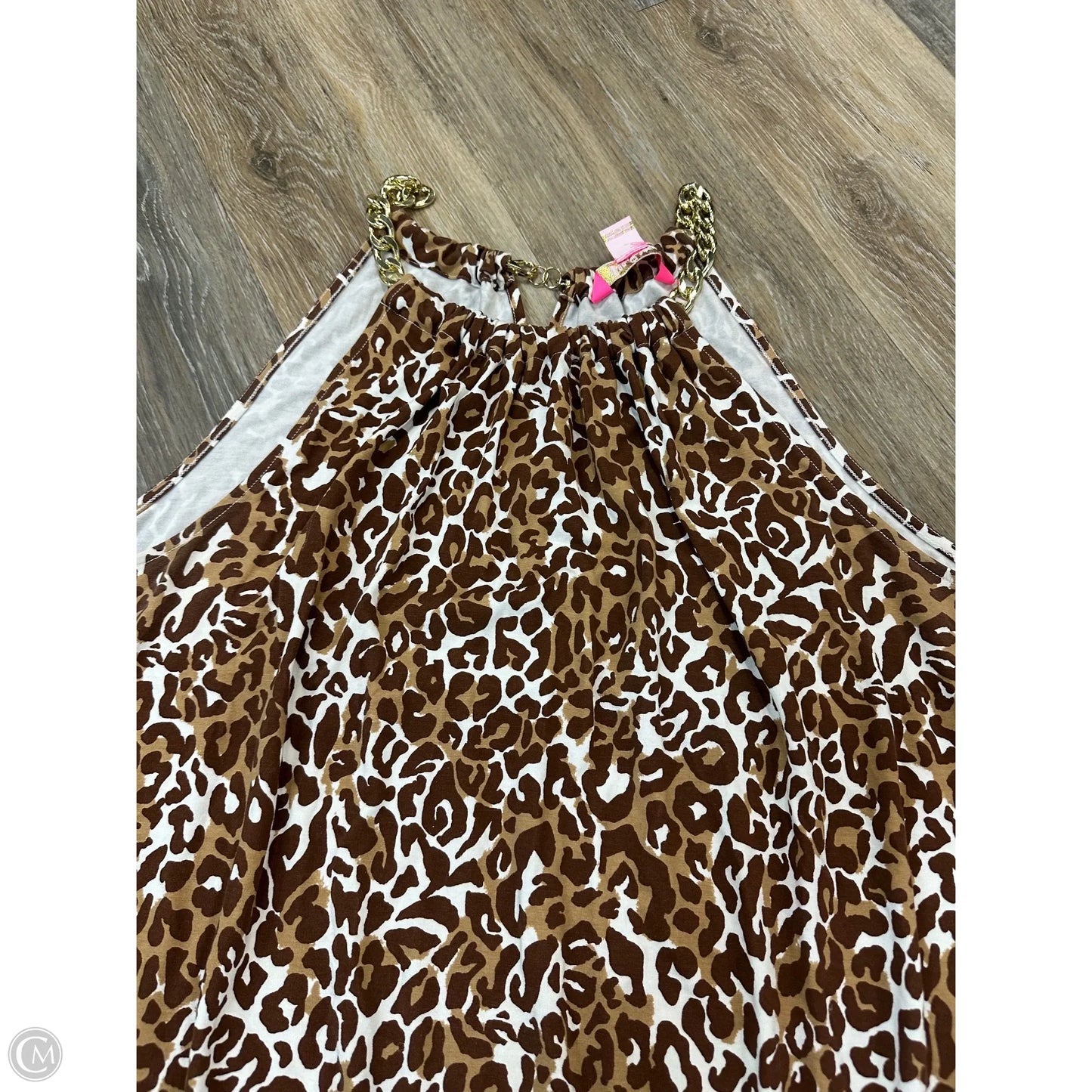 Top Sleeveless Designer By Lilly Pulitzer In Animal Print, Size: Xl