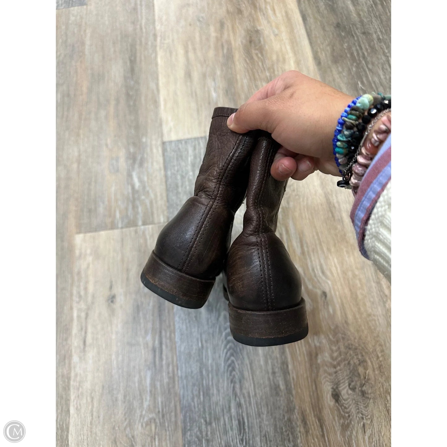 Boots Designer By Frye In Brown, Size: 5.5