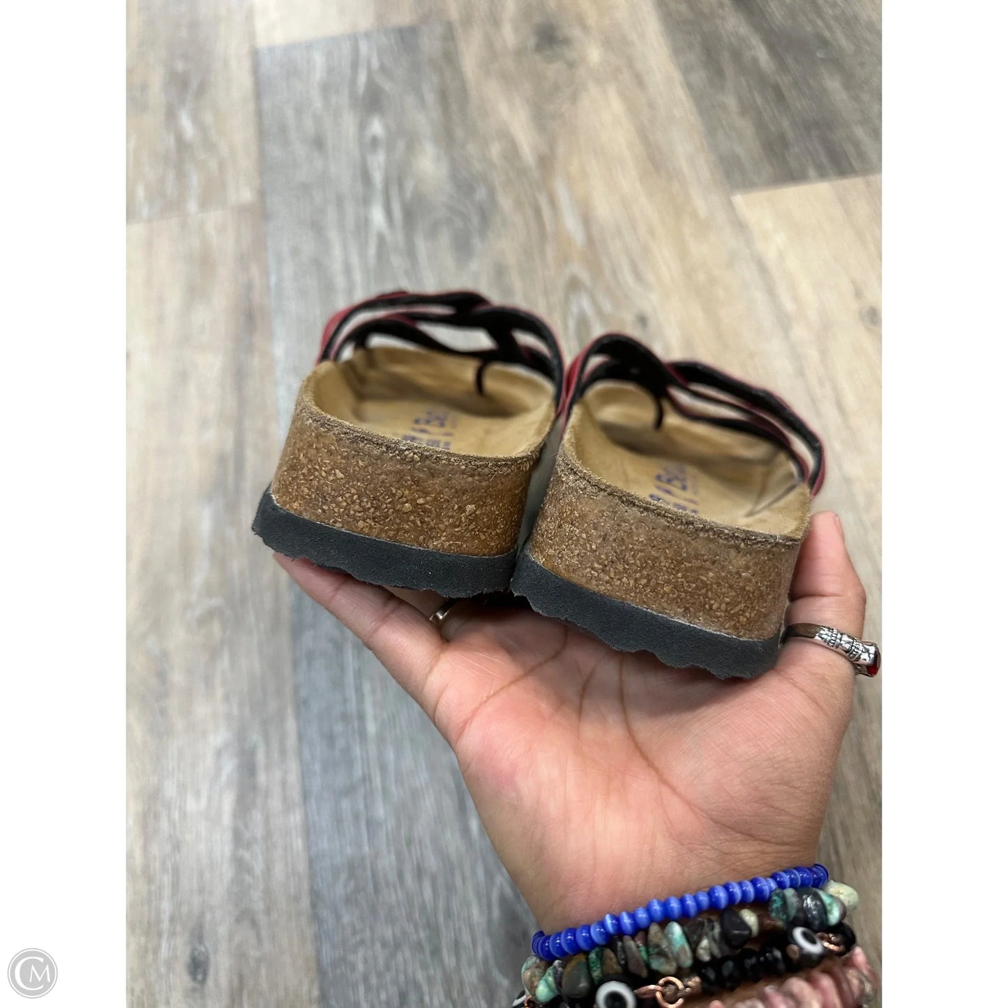 Sandals Flats By Birkenstock In Red, Size: 8