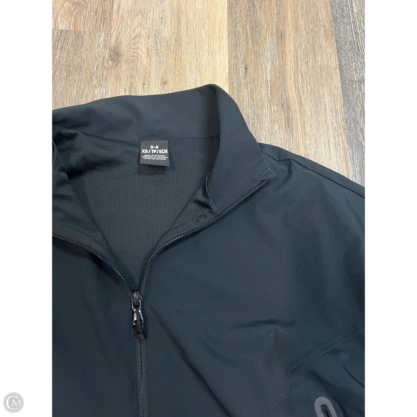 Athletic Jacket By Under Armour In Black, Size: Xs