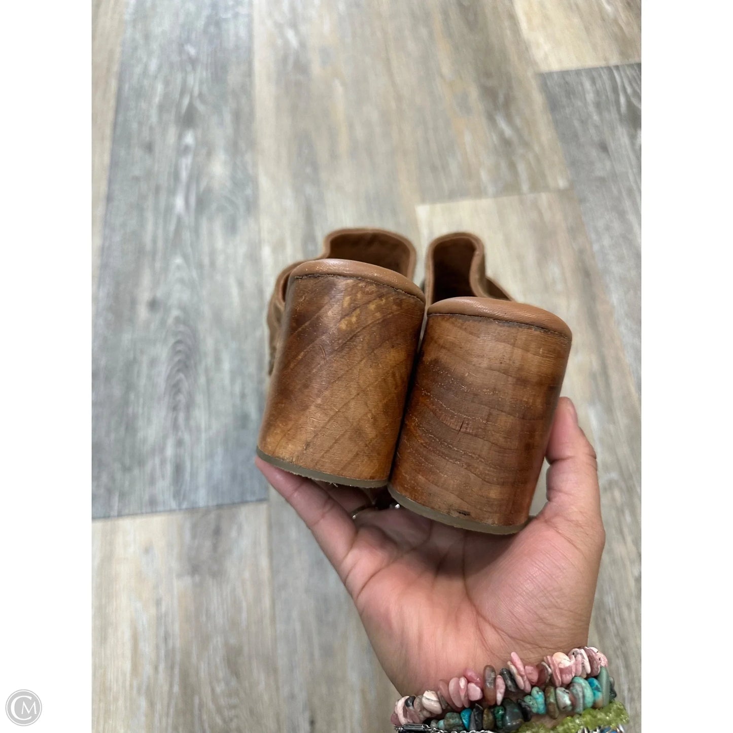 Shoes Heels Block By Free People In Tan, Size: 9.5