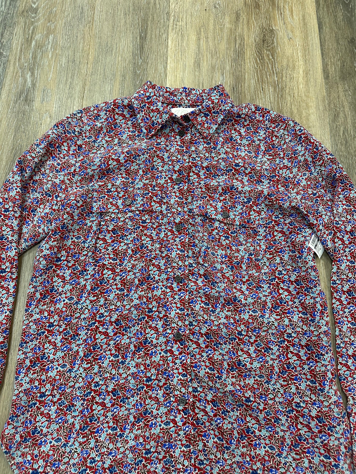 Blouse Long Sleeve By J. Crew In Floral Print, Size: Xs