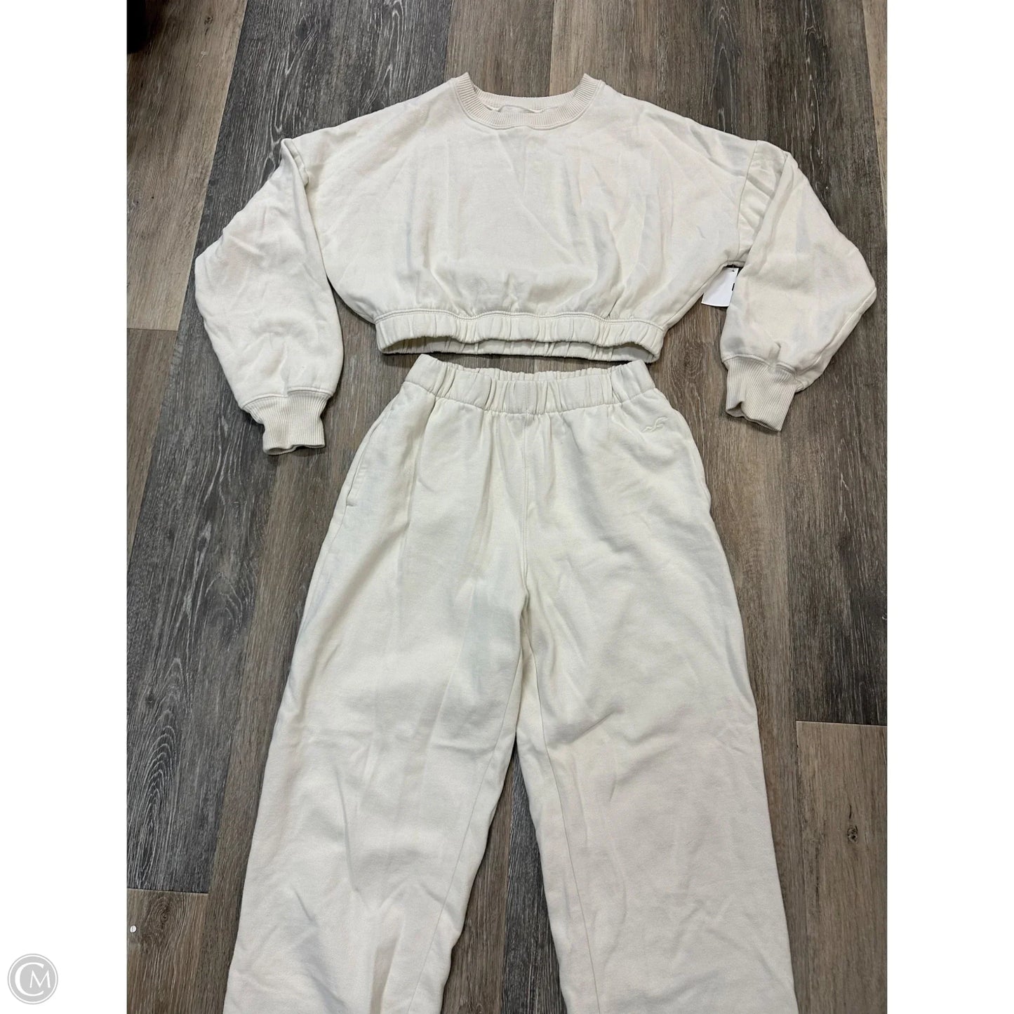 Athletic Pants 2pc By Hollister In Cream, Size: S