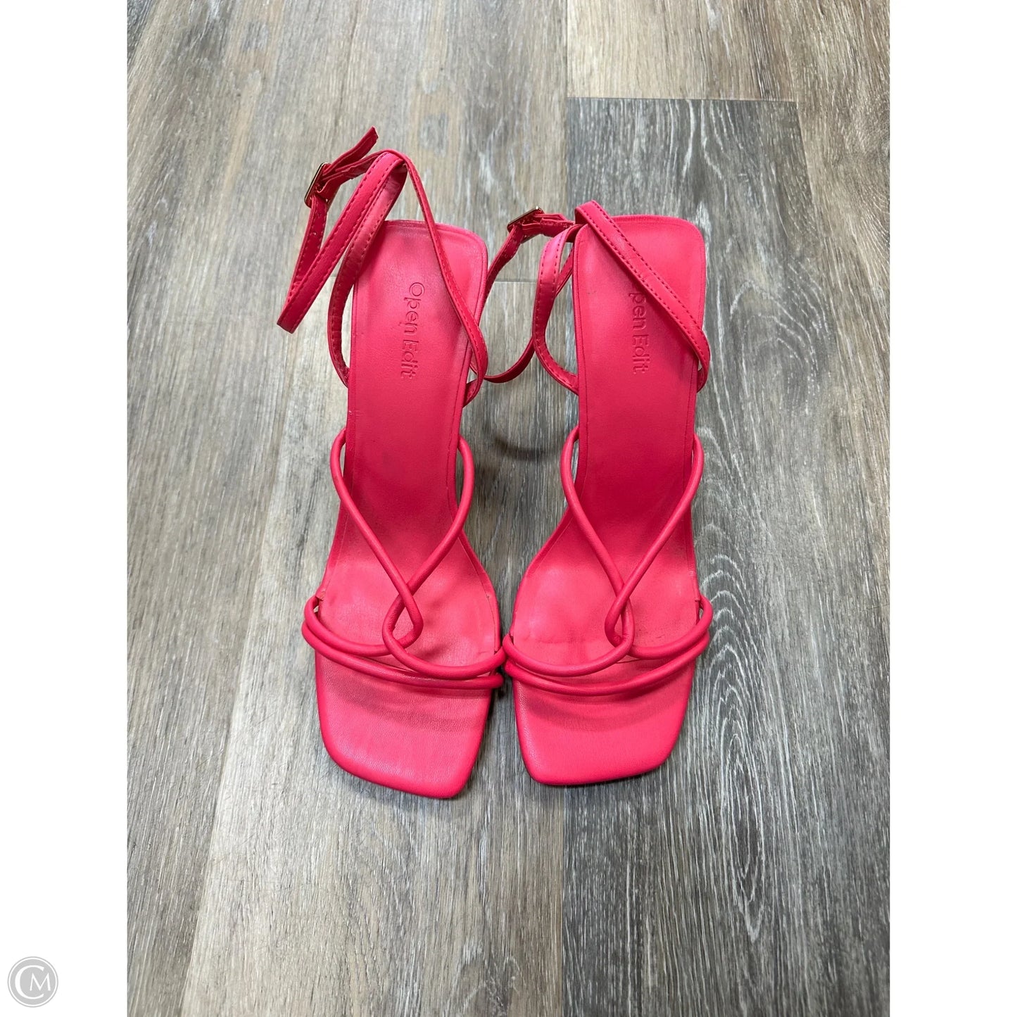 Sandals Heels Kitten By Open Edit In Pink, Size: 8.5