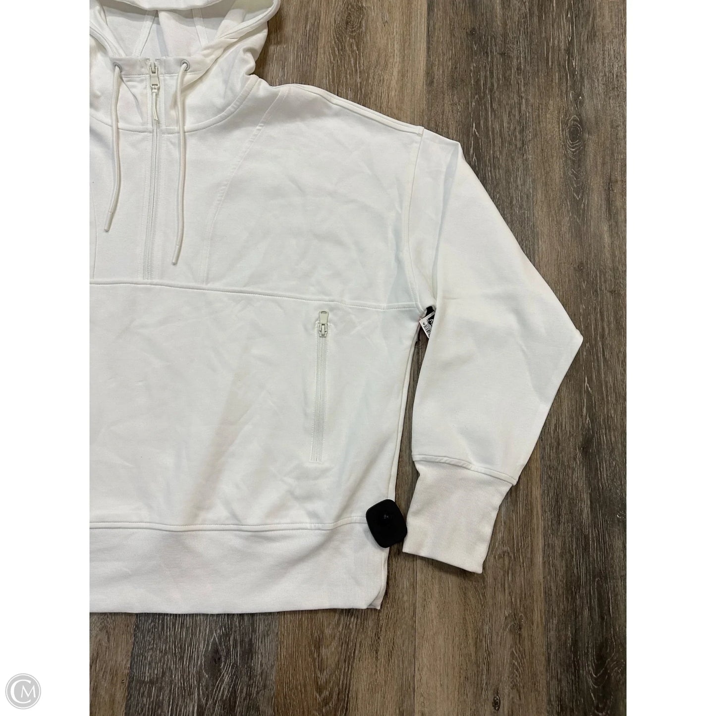 Athletic Sweatshirt Hoodie By Old Navy In White, Size: Xxl