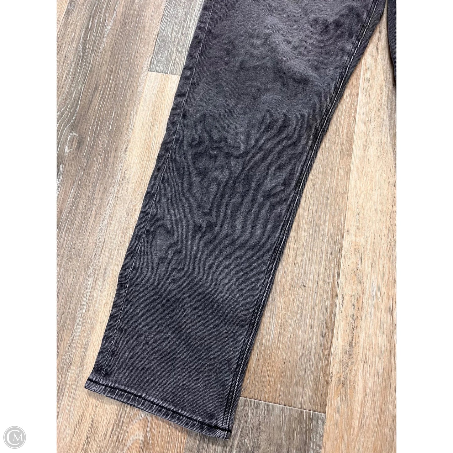 Jeans Skinny By American Eagle In Black Denim, Size: 12l