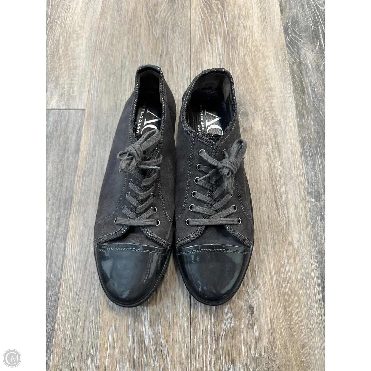 Shoes Sneakers By Agl In Grey, Size: 9