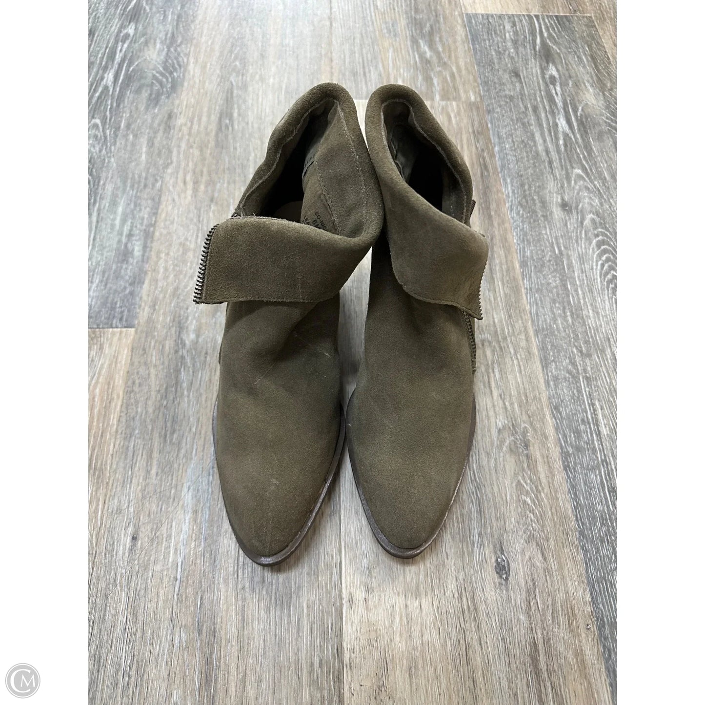 Boots Ankle Heels By Sole Society In Taupe, Size: 6