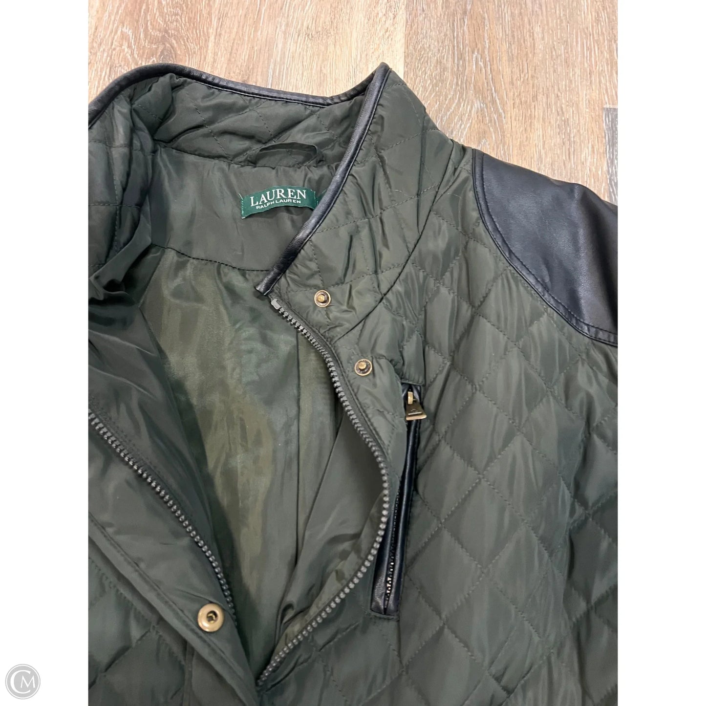 Coat Puffer & Quilted By Lauren By Ralph Lauren In Green, Size: 2x