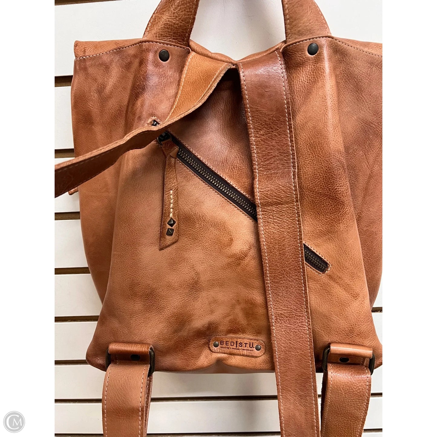 Backpack Leather By Bed Stu, Size: Large