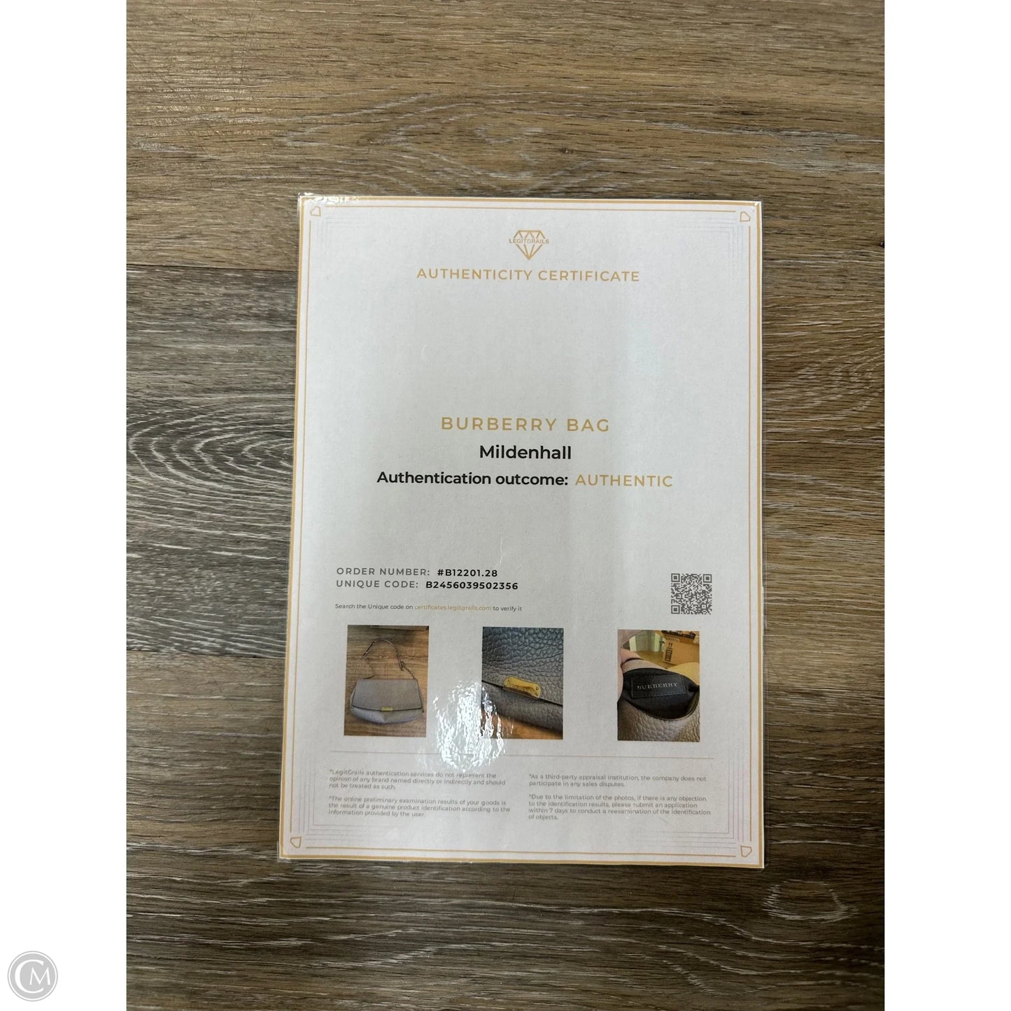 Handbag Luxury Designer By Burberry, Size: Medium