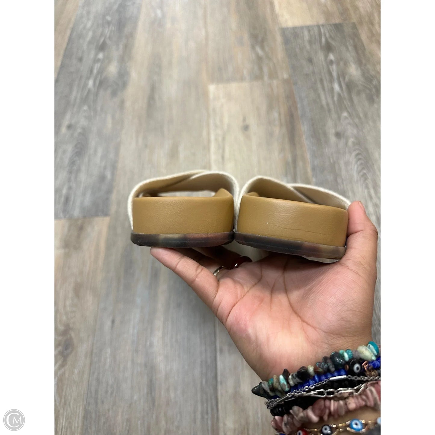 Sandals Flats By Rothys In Cream, Size: 9