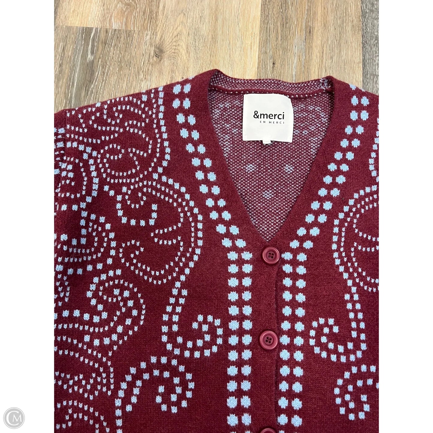 Sweater By &merci In Maroon, Size: S