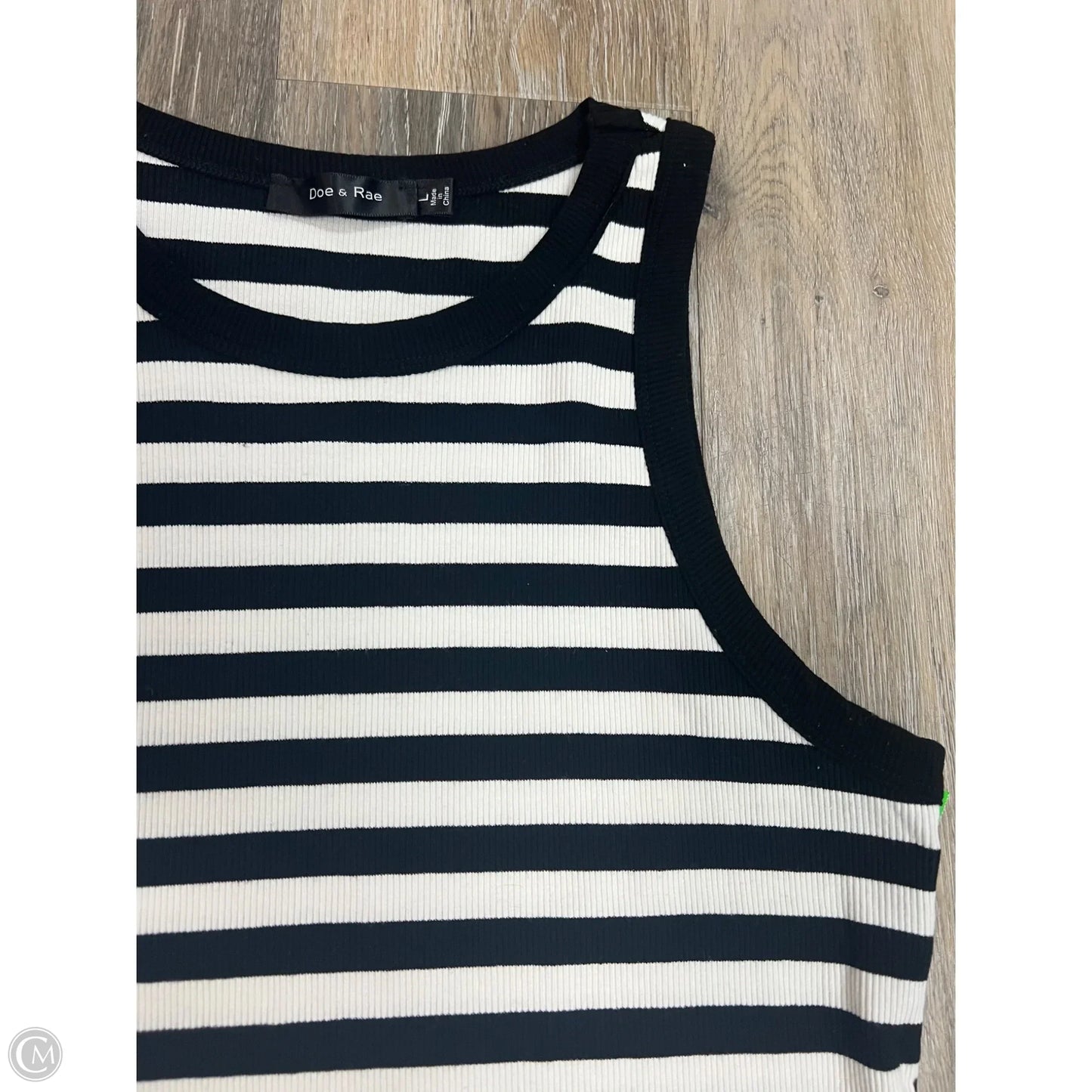 Tank Top By Doe & Rae In Black, Size: L