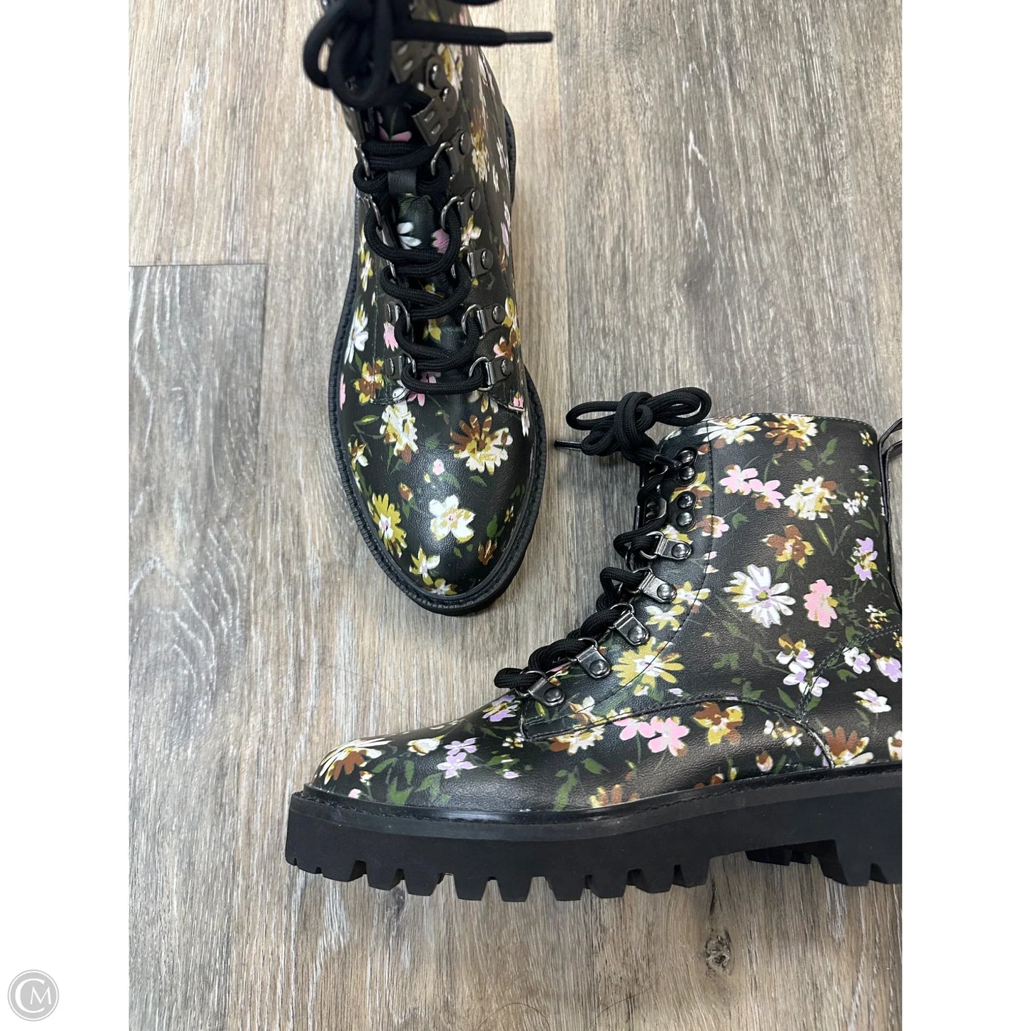 Boots Ankle Heels By Sanctuary In Floral Print, Size: 6