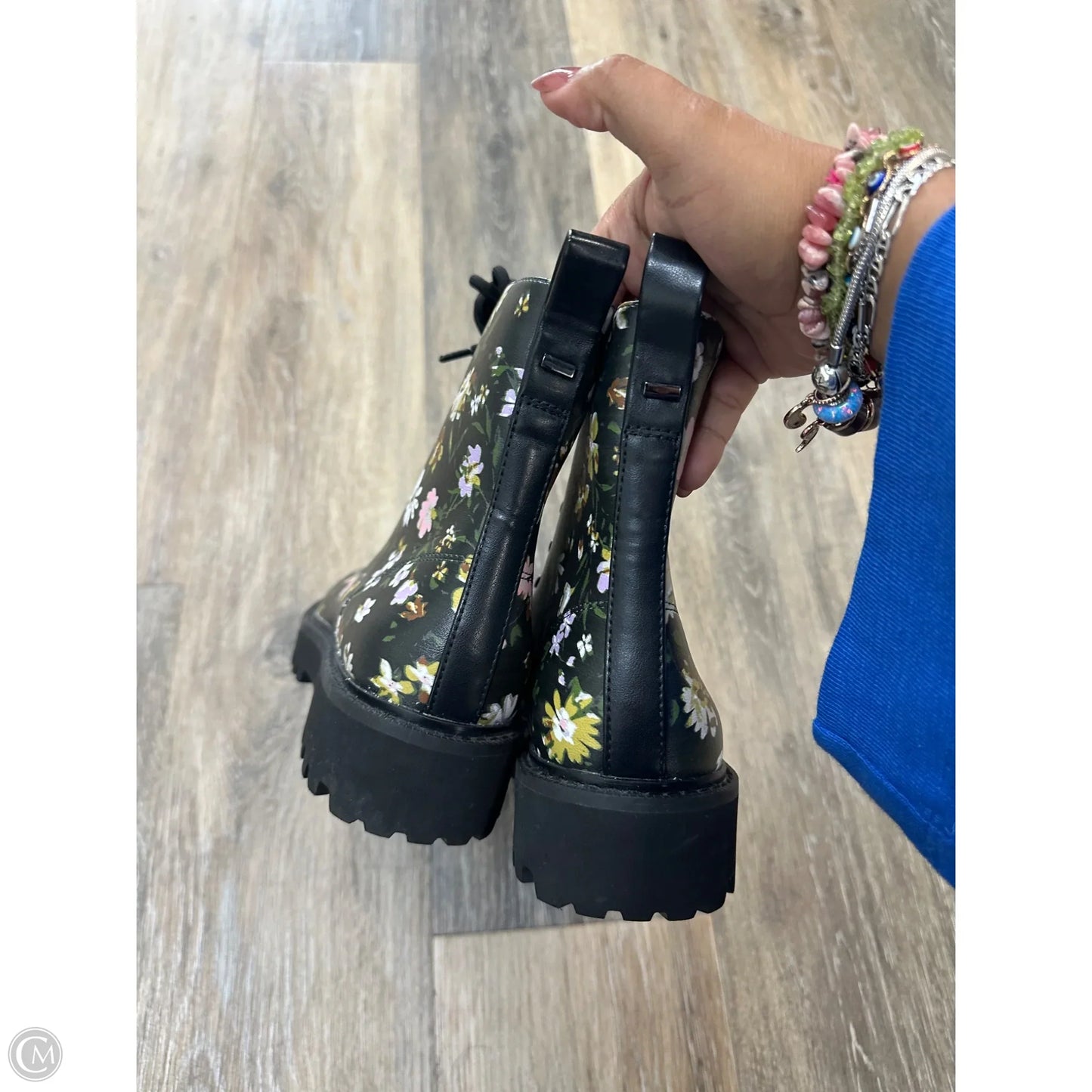 Boots Ankle Heels By Sanctuary In Floral Print, Size: 6
