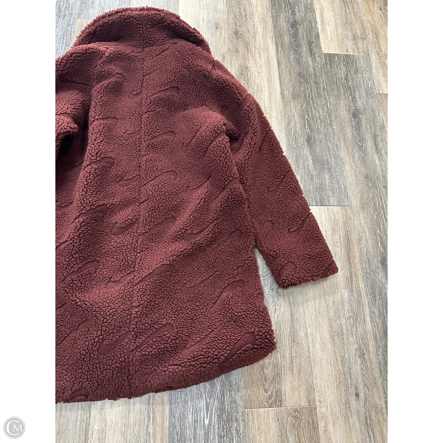 Coat Faux Fur & Sherpa By Nike Apparel In Brown, Size: S