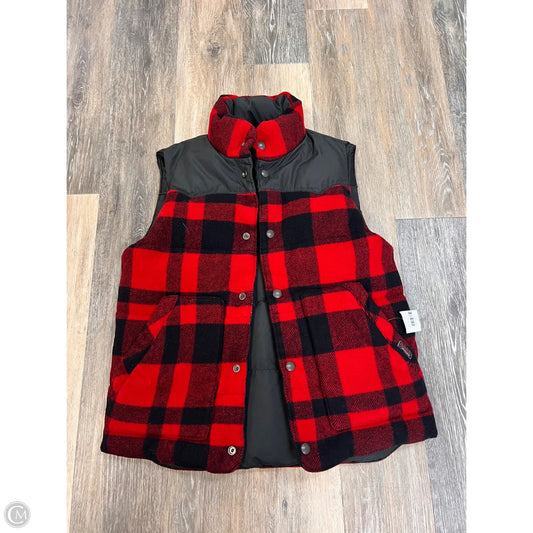 Vest Puffer & Quilted By Polo Ralph Lauren In Plaid Pattern, Size: Small