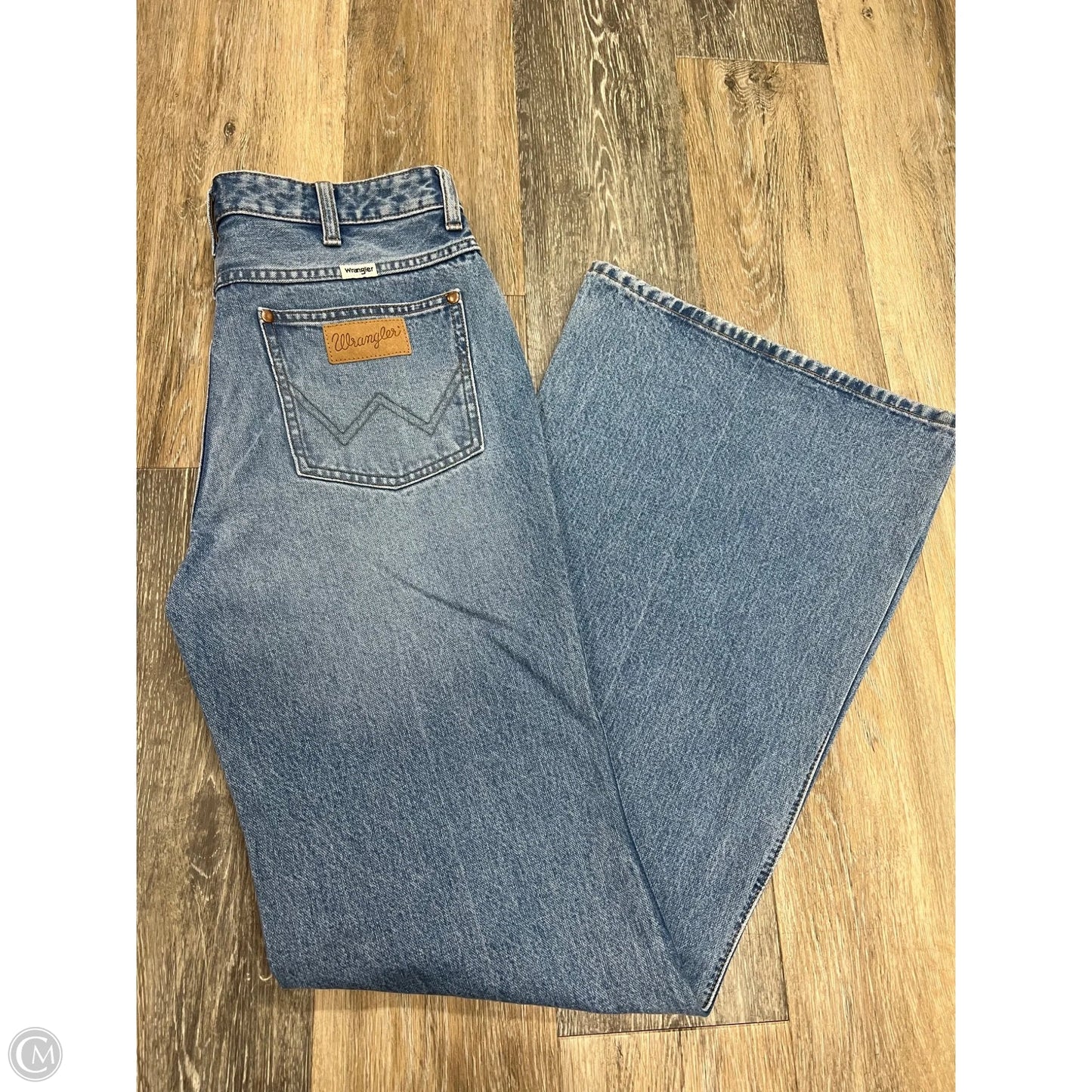 Jeans Wide Leg By Wrangler In Blue Denim, Size: 6/28