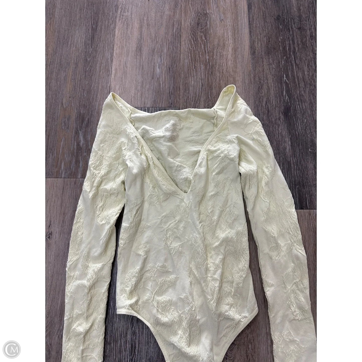 Bodysuit By Free People In Yellow, Size: Xs