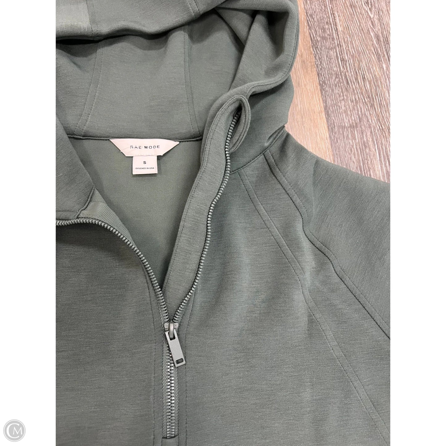 Sweatshirt Hoodie By Rae Mode In Green, Size: S