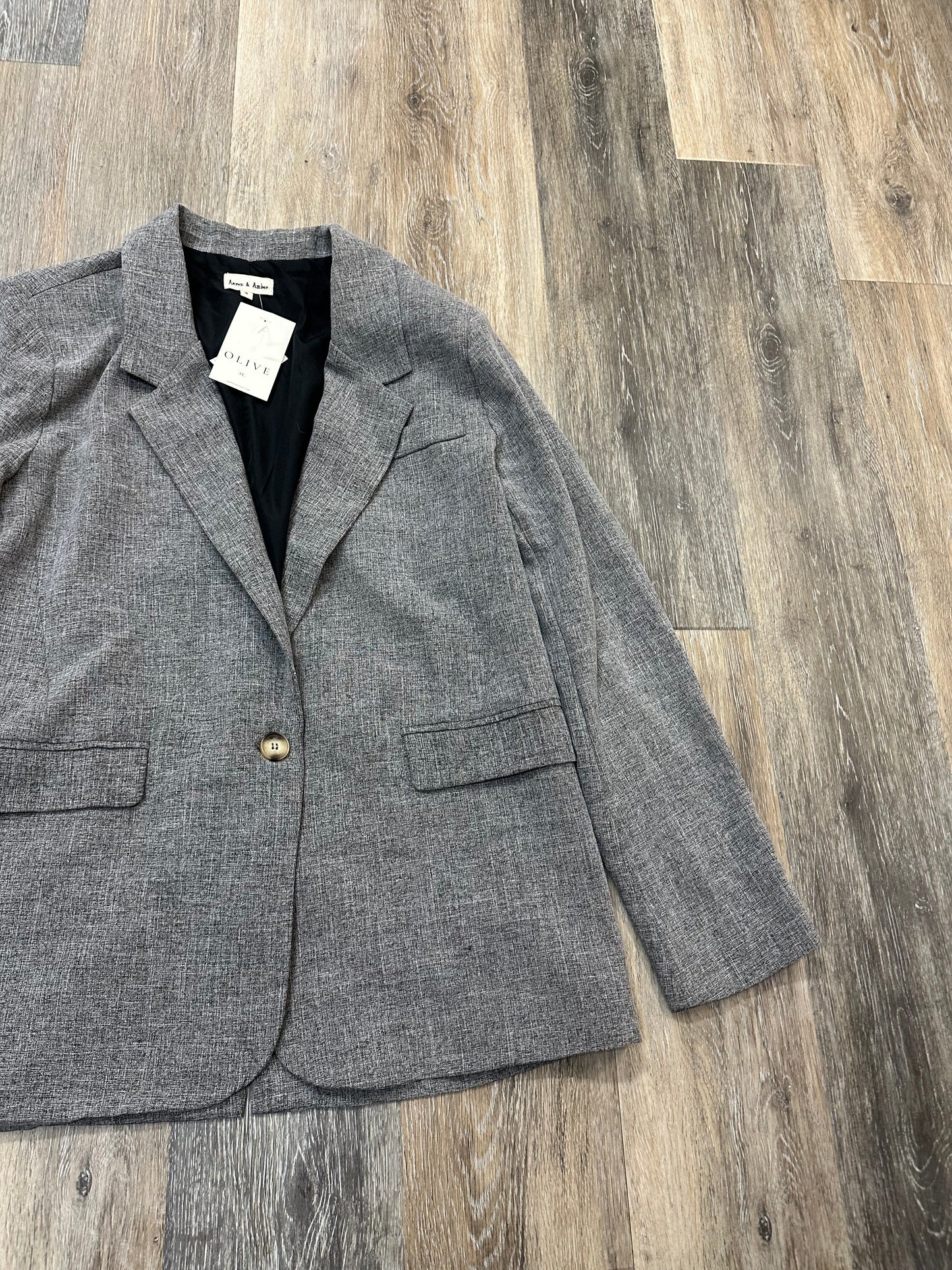 Blazer By Aaron and Amber In Grey, Size: S