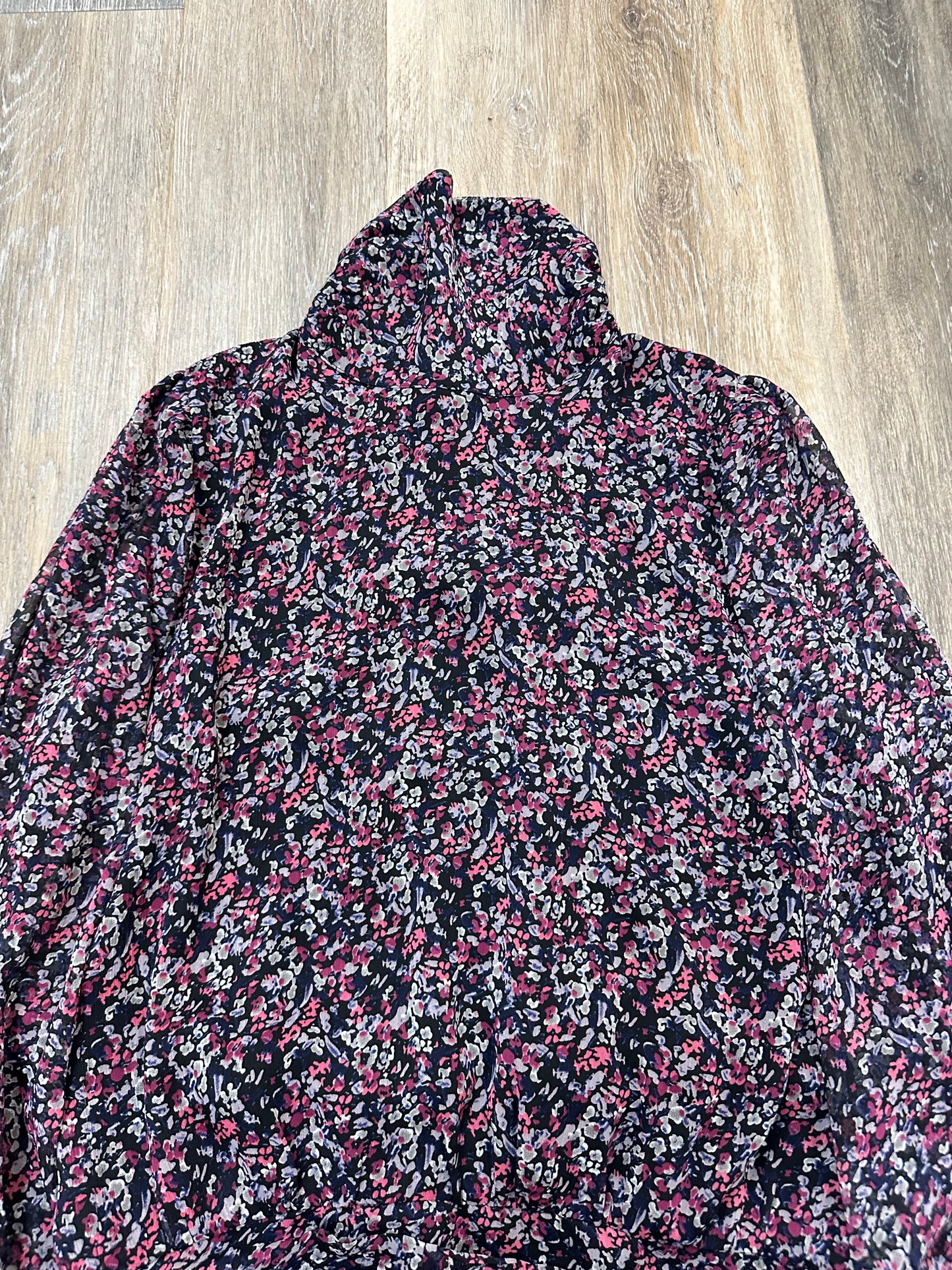 Blouse Long Sleeve By Evereve In Purple, Size: L