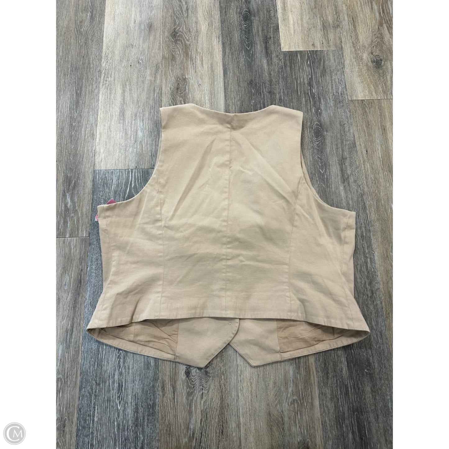 Vest Other By Express In Tan, Size: Xl